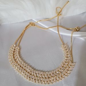 Gold adjustable choker